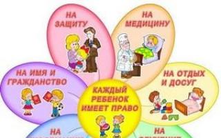 Koja prava dijete ima prema Ustavu Rusije? Kako osigurati djetetu pravo na ime