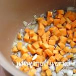 Vegetable soup from frozen vegetables in a slow cooker