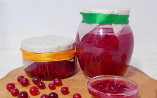 Витаминные заготовки на зиму из королевской ягоды – клюквы Джем из клюквы на зиму простой рецепт