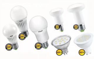 Споживання та віддача енергозберігаючих ламп
