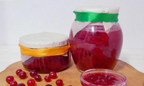 Vitamin preparations for the winter from the royal berry - cranberry. Cranberry jam for the winter, a simple recipe.