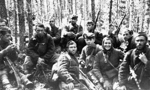 Front Karelia selama Perang Patriotik Hebat di Karelia 1941 1945 peta