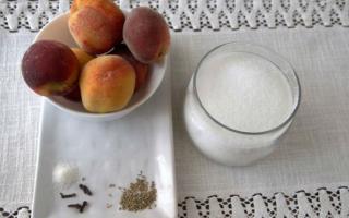 Peach jam: quick recipe