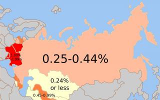 Koliko Judov je v Rusiji: odstotek, natančno število