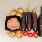 Step-by-step recipe for Greek moussaka with eggplant and minced meat