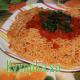 Tomat pastasi bilan spagetti: pishirish oson