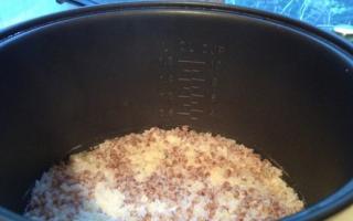 Porridge "Friendship" in a slow cooker
