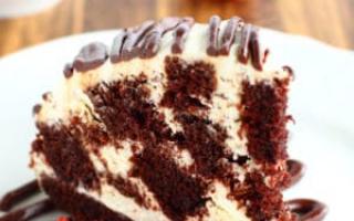 Recipe: Cake"Кучерявый пинчер" - с вишней и орехами